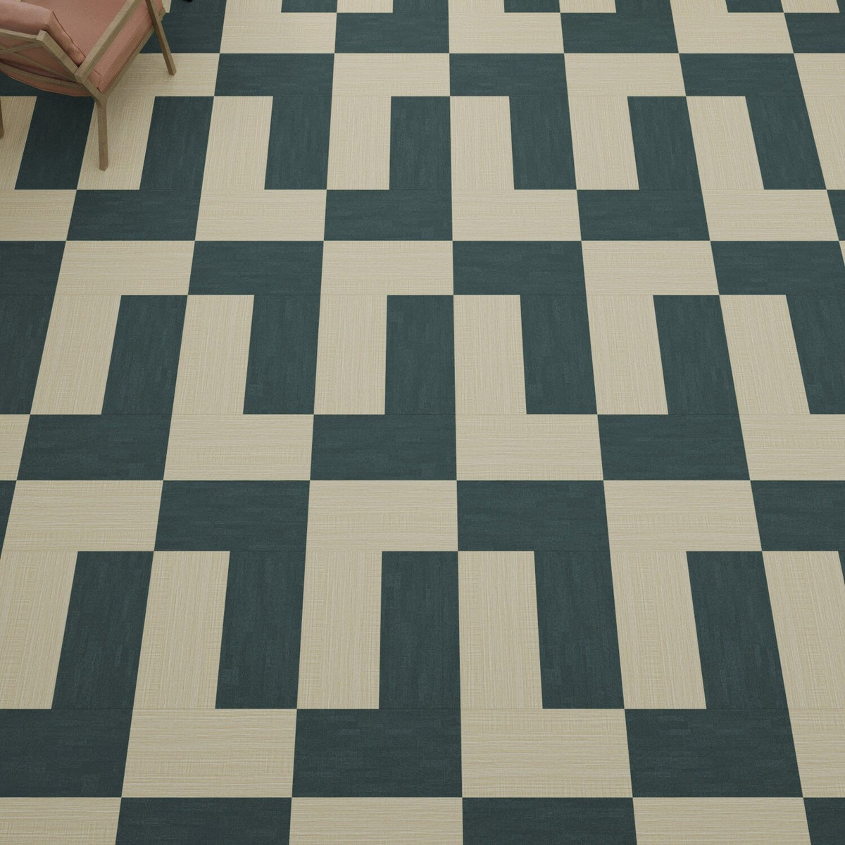 Lucida USA Eucolyptus Blue Patterned Look 28-mil x 12-in W x 24-in L Waterproof Glue Down Luxury Vinyl Tile Flooring (36-sq ft/ Carton)