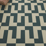 Lucida USA Eucolyptus Blue Patterned Look 28-mil x 12-in W x 24-in L Waterproof Glue Down Luxury Vinyl Tile Flooring (36-sq ft/ Carton)