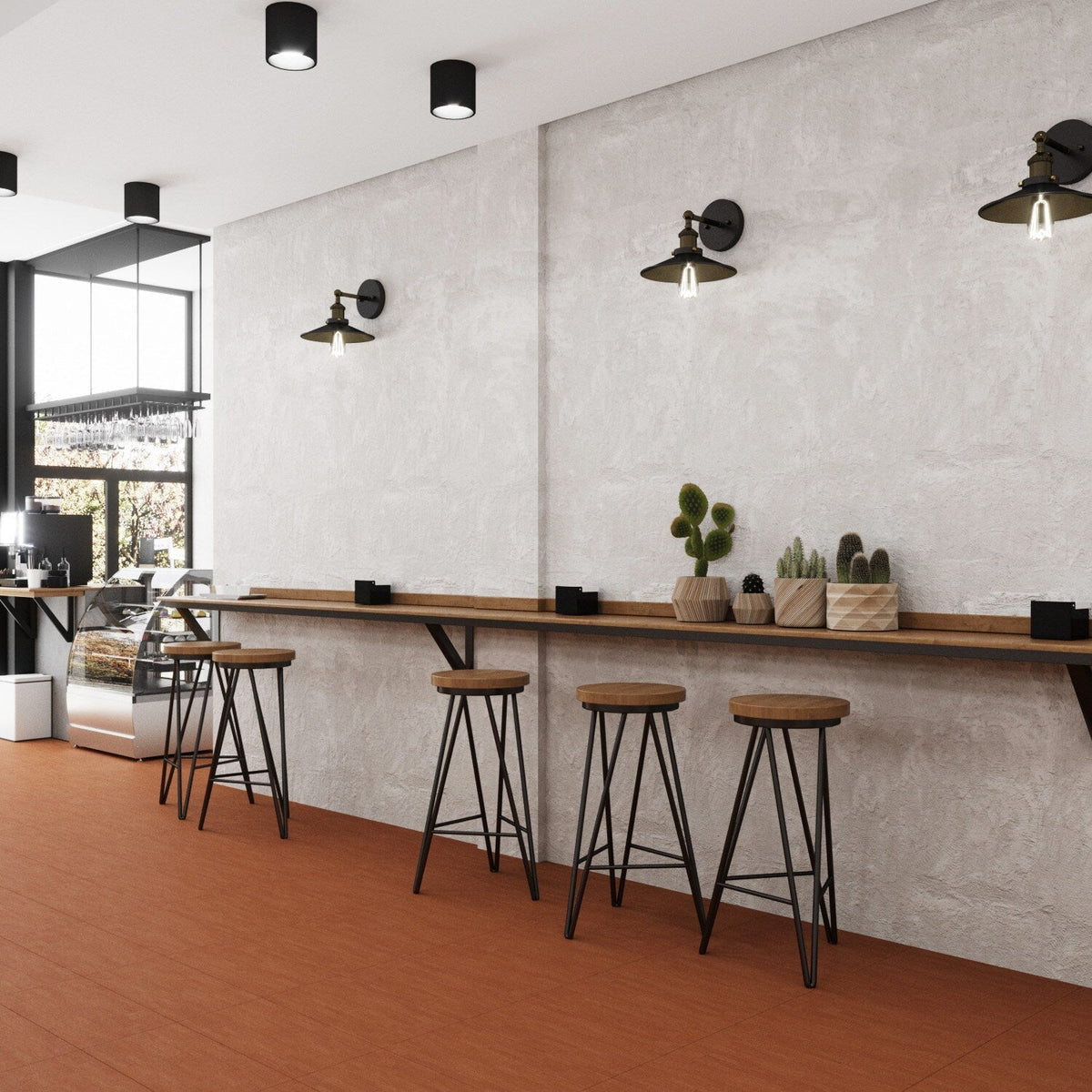 Lucida USA Marigold Orange Patterned Look 28-mil x 12-in W x 24-in L Waterproof Glue Down Luxury Vinyl Tile Flooring (36-sq ft/ Carton)