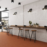 Lucida USA Marigold Orange Patterned Look 28-mil x 12-in W x 24-in L Waterproof Glue Down Luxury Vinyl Tile Flooring (36-sq ft/ Carton)