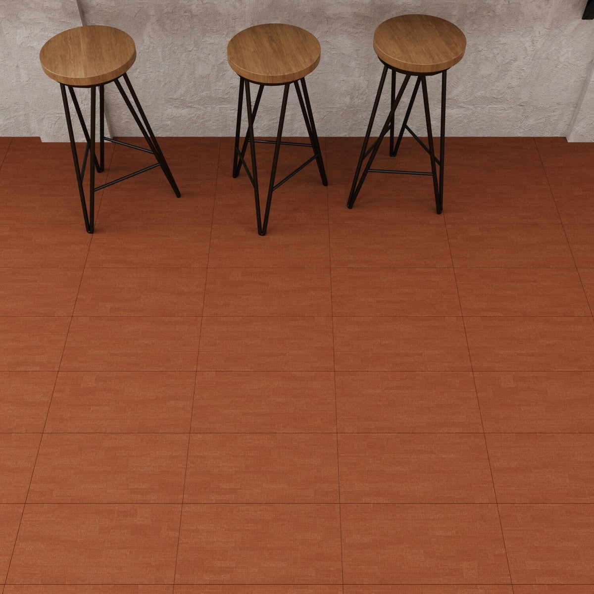 Lucida USA Marigold Orange Patterned Look 28-mil x 12-in W x 24-in L Waterproof Glue Down Luxury Vinyl Tile Flooring (36-sq ft/ Carton)