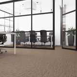 Lucida USA Rustic Deco Brown Patterned Look 28-mil x 12-in W x 24-in L Waterproof Glue Down Luxury Vinyl Tile Flooring (36-sq ft/ Carton)
