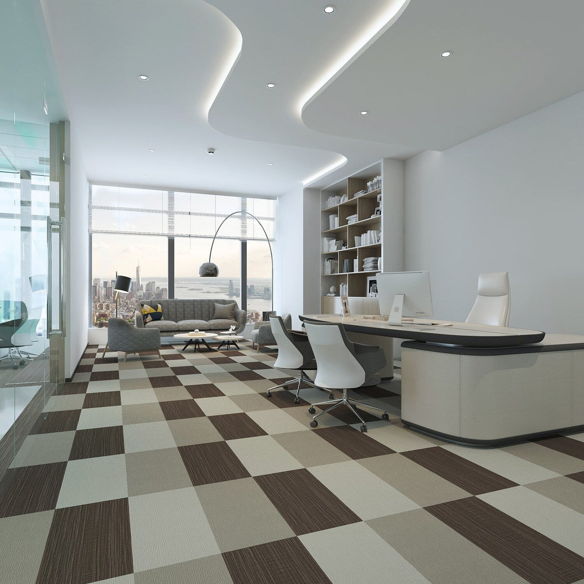 Lucida USA Appalachian Weave Bronze Patterned Look 28-mil x 12-in W x 24-in L Waterproof Glue Down Luxury Vinyl Tile Flooring (36-sq ft/ Carton)