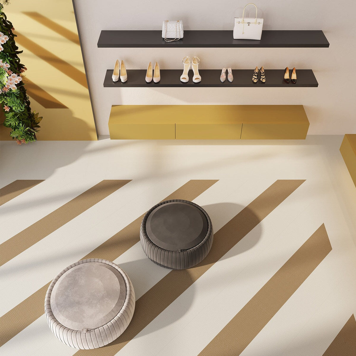 Lucida USA Platinum Knit Silver Patterned Look 28-mil x 12-in W x 24-in L Waterproof Glue Down Luxury Vinyl Tile Flooring (36-sq ft/ Carton)