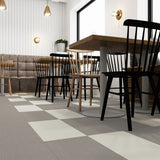 Lucida USA Carbon Knit Silver Patterned Look 28-mil x 12-in W x 24-in L Waterproof Glue Down Luxury Vinyl Tile Flooring (36-sq ft/ Carton)