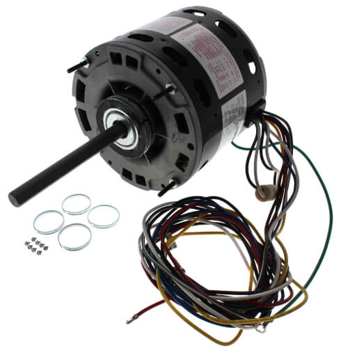 Packard 45470 blower motor - front view (Type: Permanent Split Capacitor; Voltage: 115V)