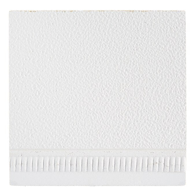 Armstrong Ceilings Fluted White Mineral Fiber Drop Ceiling Tile Sample