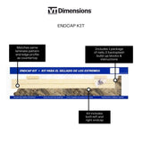 VT Dimensions 26.625-in Lapidus Brown FX Radiance Laminate Kitchen End Cap