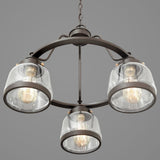 Progress Lighting Judson 3-Light Antique Bronze Farmhouse Chandelier