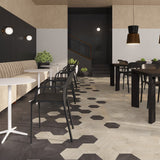Lucida USA Meteorite Gray Stone Look 28-mil x 9-in W x 10-in L Waterproof Glue Down Luxury Vinyl Tile Flooring (12.25-sq ft/ Carton)