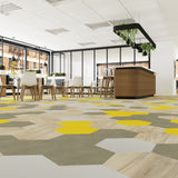 Lucida USA Sunchoke Yellow Solid 28-mil x 9-in W x 10-in L Waterproof Glue Down Luxury Vinyl Tile Flooring (12.25-sq ft/ Carton)