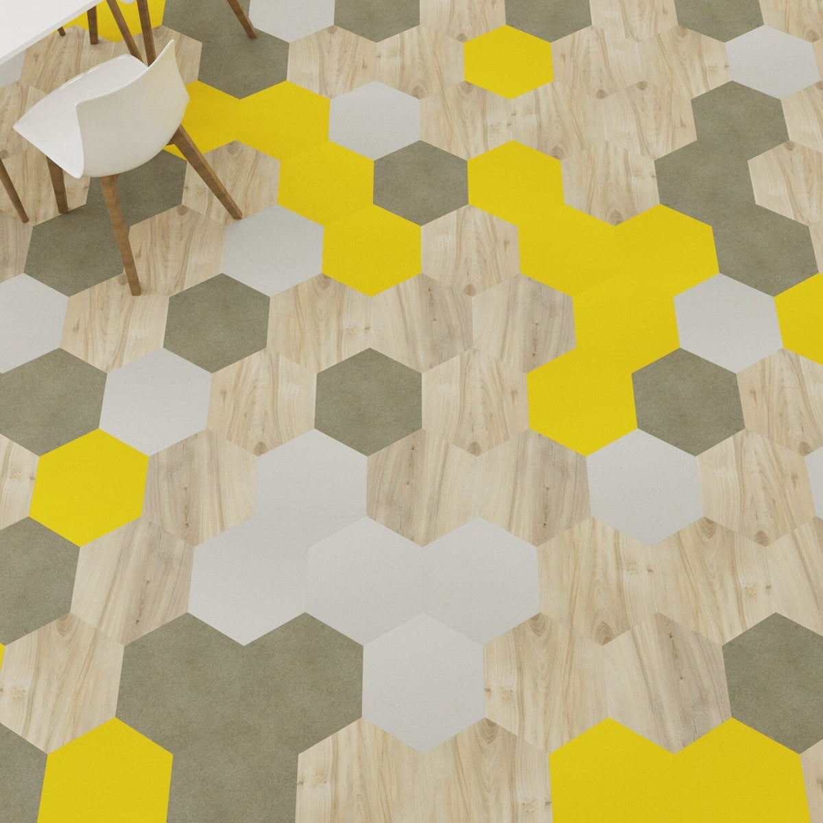 Lucida USA Sunchoke Yellow Solid 28-mil x 9-in W x 10-in L Waterproof Glue Down Luxury Vinyl Tile Flooring (12.25-sq ft/ Carton)