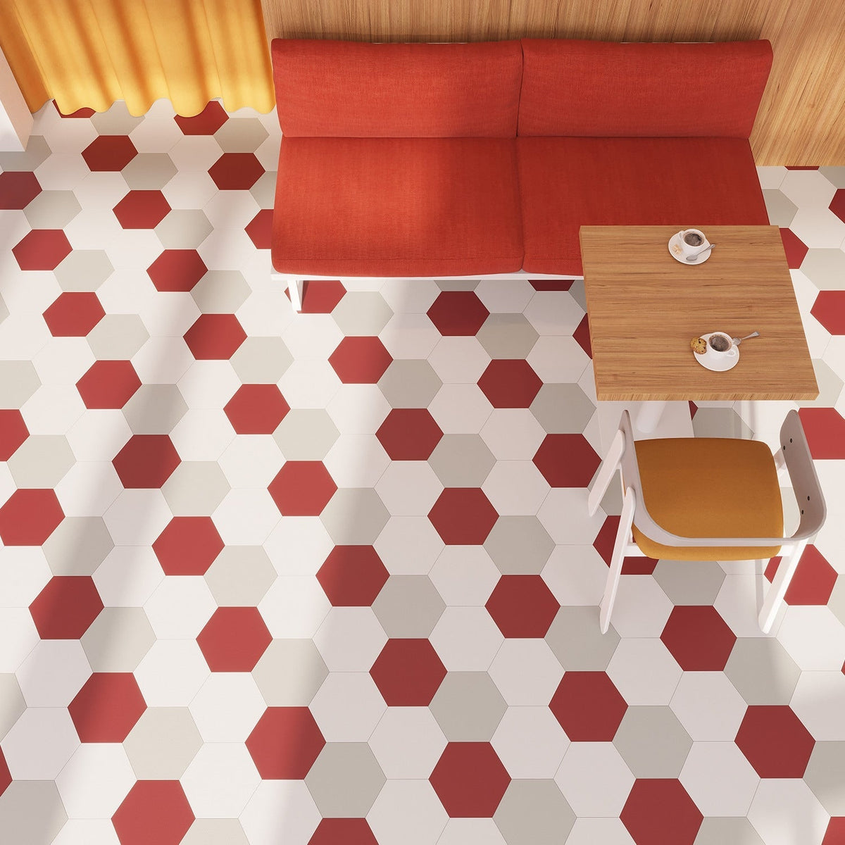Lucida USA Berry Red Solid 28-mil x 9-in W x 10-in L Waterproof Glue Down Luxury Vinyl Tile Flooring (12.25-sq ft/ Carton)
