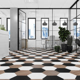 Lucida USA MosaiCore Pure Black 9-in x 9-in Waterproof Luxury Vinyl Tile Flooring, 28-mil Wear Layer (12.25-sq ft Carton)