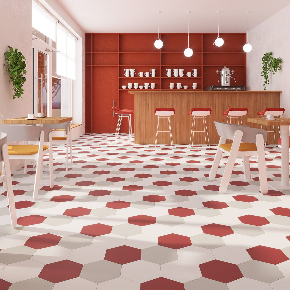 Lucida USA MosaiCore Berry 9-in x 9-in Waterproof Luxury Vinyl Tile Flooring, 28-mil Wear Layer (12.25-sq ft Carton)