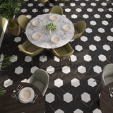 Lucida USA Noir Black Stone Look 28-mil x 9-in W x 10-in L Waterproof Glue Down Luxury Vinyl Tile Flooring (12.25-sq ft/ Carton)