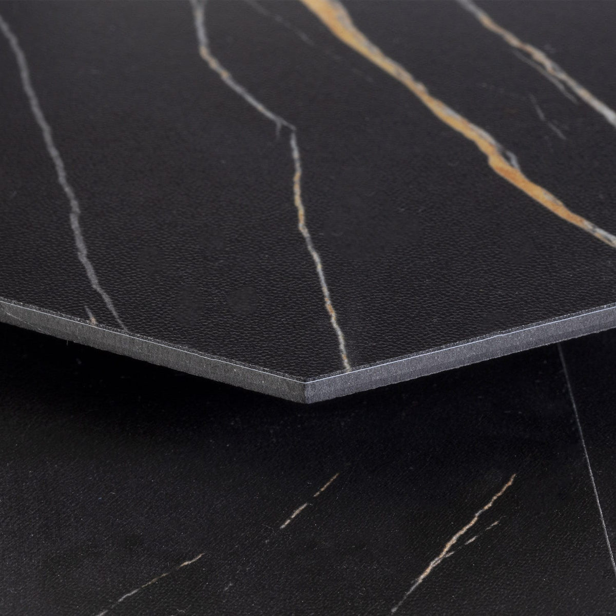 Lucida USA MosaiCore Noir 9-in x 9-in Waterproof Stone-Look Luxury Vinyl Tile Flooring, 28-mil Wear Layer (12.25-sq ft Carton)