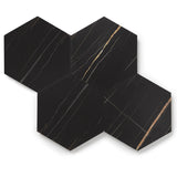 Lucida USA Noir Black Stone Look 28-mil x 9-in W x 10-in L Waterproof Glue Down Luxury Vinyl Tile Flooring (12.25-sq ft/ Carton)