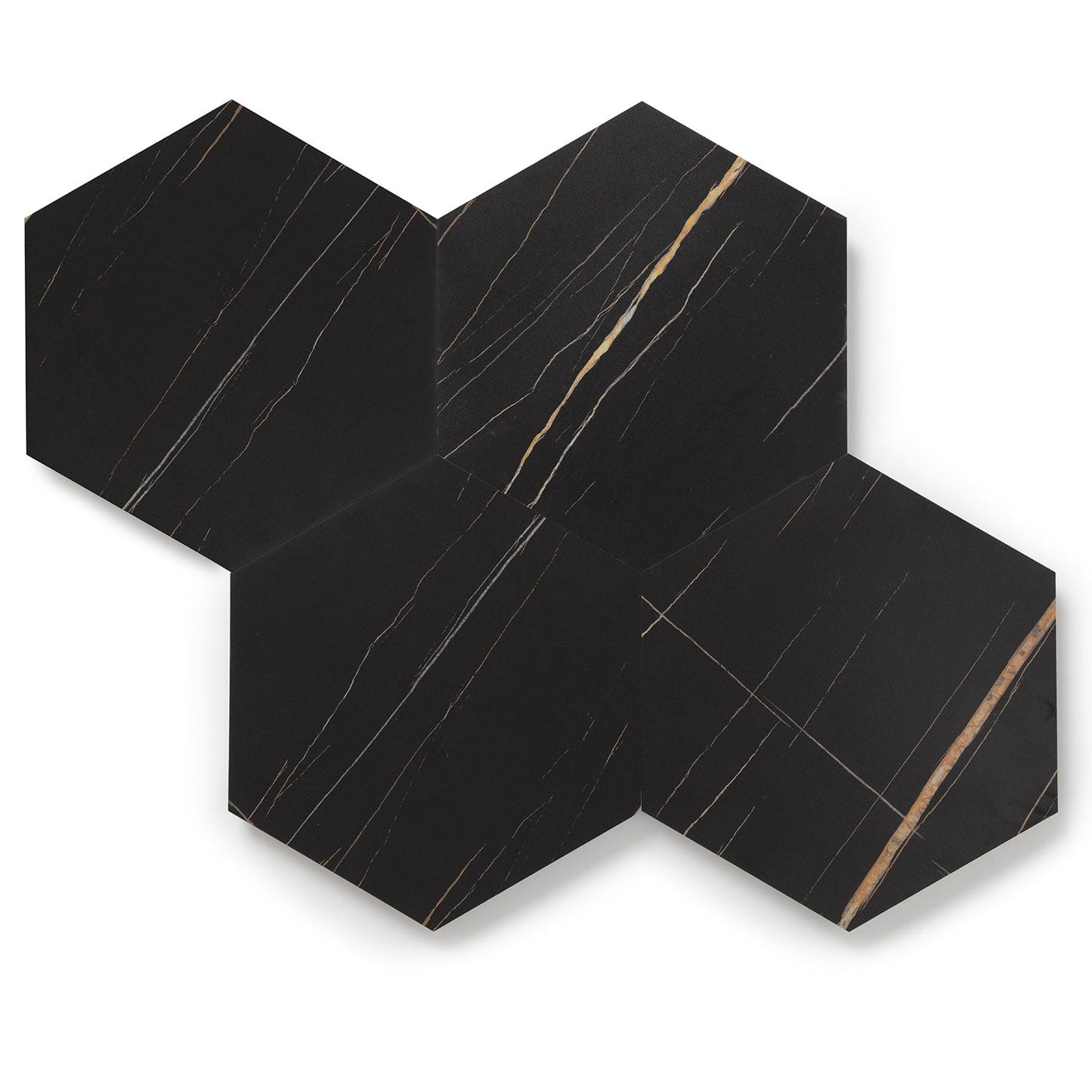 Lucida USA MosaiCore Noir 9-in x 9-in Waterproof Stone-Look Luxury Vinyl Tile Flooring, 28-mil Wear Layer (12.25-sq ft Carton)