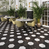 Lucida USA Noir Black Stone Look 28-mil x 9-in W x 10-in L Waterproof Glue Down Luxury Vinyl Tile Flooring (12.25-sq ft/ Carton)