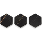 Lucida USA Noir Black Stone Look 28-mil x 9-in W x 10-in L Waterproof Glue Down Luxury Vinyl Tile Flooring (12.25-sq ft/ Carton)