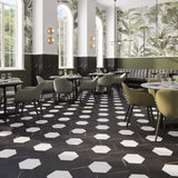 Lucida USA Noir Black Stone Look 28-mil x 9-in W x 10-in L Waterproof Glue Down Luxury Vinyl Tile Flooring (12.25-sq ft/ Carton)