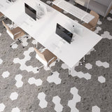 Lucida USA MosaiCore Charcoal Quartz 9-in x 9-in Waterproof Luxury Vinyl Tile Flooring, 28-mil Wear Layer (12.25-sq ft Carton)