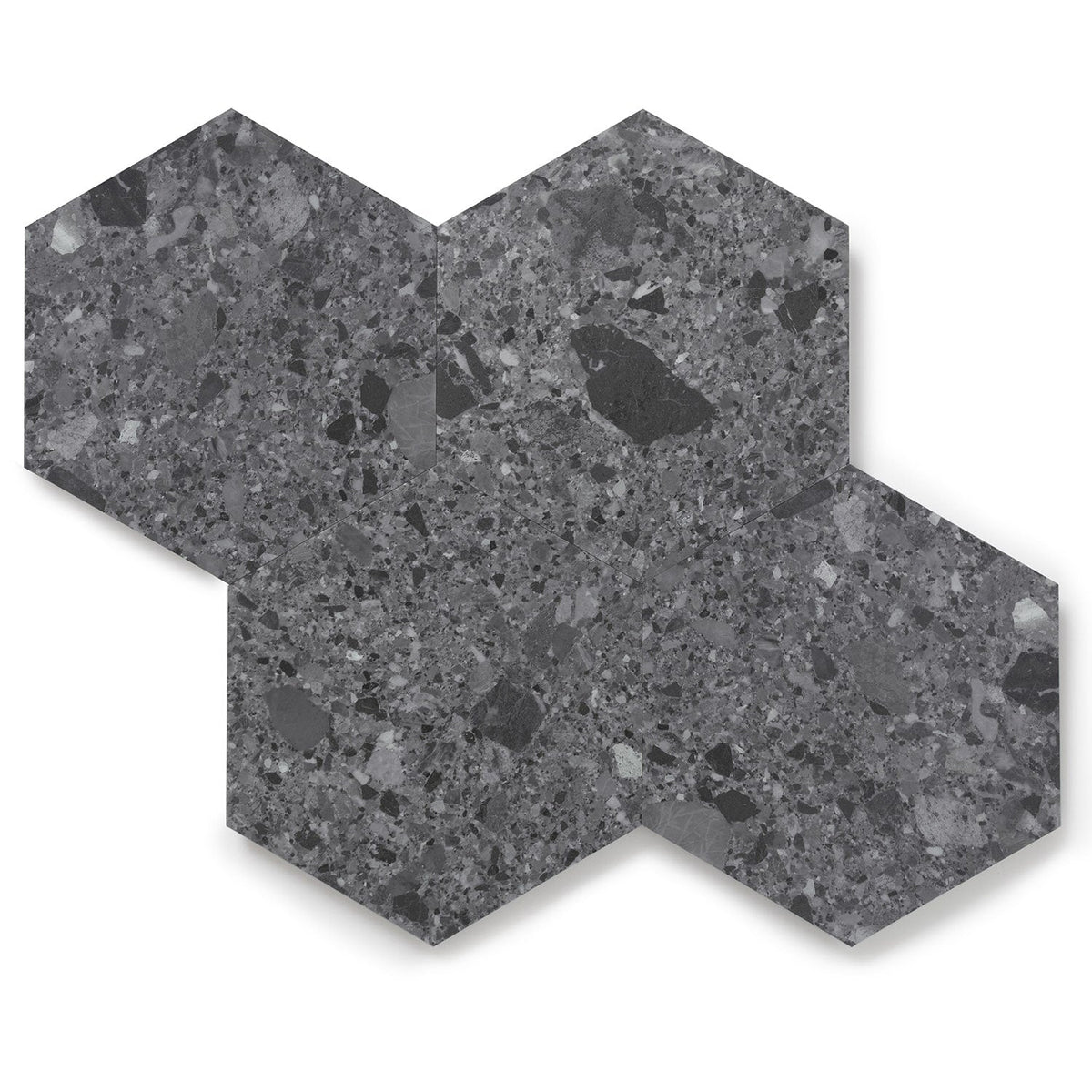 Lucida USA MosaiCore Charcoal Quartz 9-in x 9-in Waterproof Luxury Vinyl Tile Flooring, 28-mil Wear Layer (12.25-sq ft Carton)