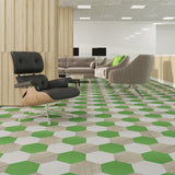 Lucida USA Sprout Green Solid 28-mil x 9-in W x 10-in L Waterproof Glue Down Luxury Vinyl Tile Flooring (12.25-sq ft/ Carton)