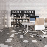 Lucida USA Charcoal Quartz Gray Stone Look 28-mil x 9-in W x 10-in L Waterproof Glue Down Luxury Vinyl Tile Flooring (12.25-sq ft/ Carton)