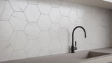 Satori Regent Carrara Nevoso 8-in x 10-in Matte Porcelain Hexagon Floor and Wall Tile (0.44-sq. ft/ Piece)