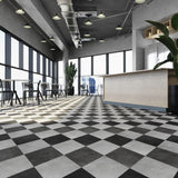 Lucida USA Concrete Gray Stone Look 28-mil x 10-in W x 16-in L Waterproof Glue Down Luxury Vinyl Tile Flooring (15.15-sq ft/ Carton)