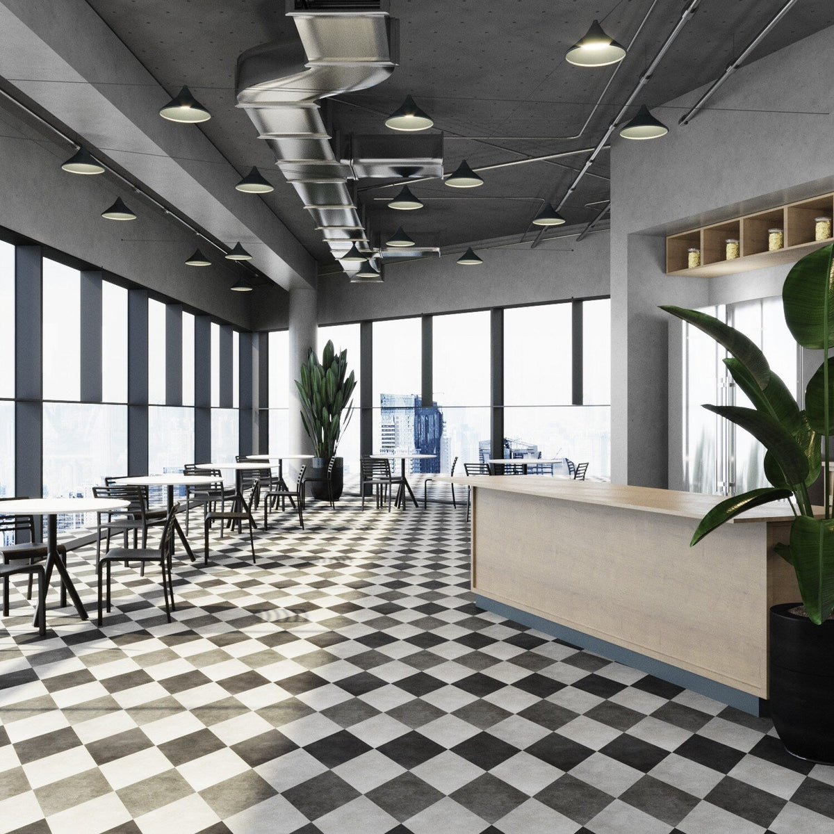 Lucida USA Concrete Gray Stone Look 28-mil x 10-in W x 16-in L Waterproof Glue Down Luxury Vinyl Tile Flooring (15.15-sq ft/ Carton)