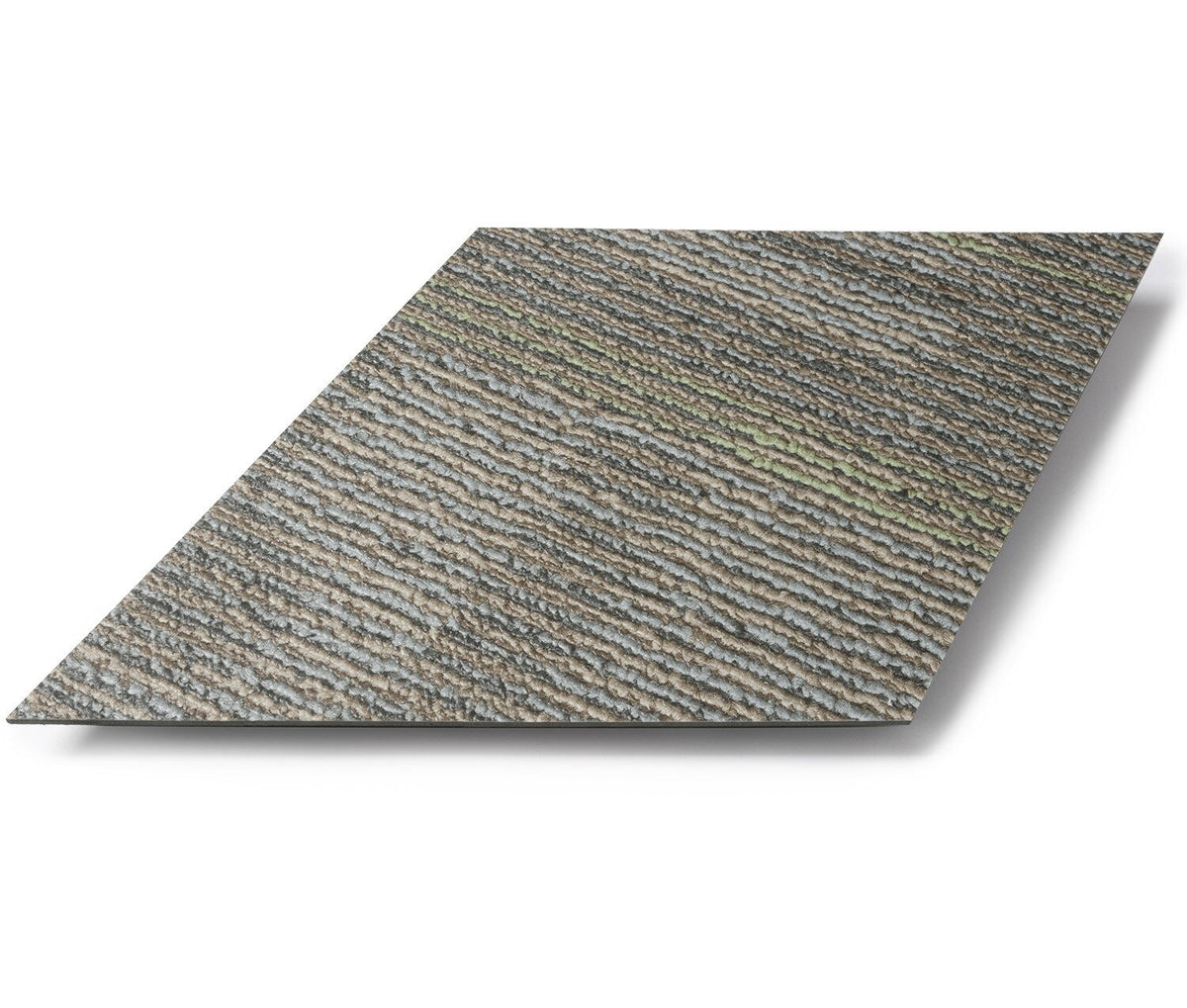 Lucida USA Cityscape Braid Brown Patterned Look 28-mil x 10-in W x 16-in L Waterproof Glue Down Luxury Vinyl Tile Flooring (15.15-sq ft/ Carton)