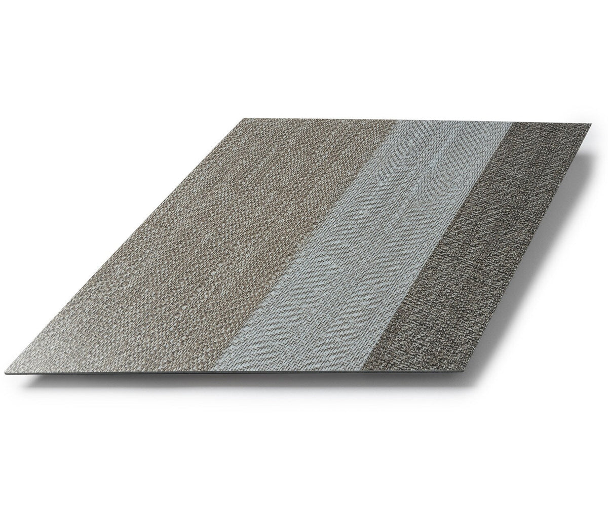 Lucida USA Sahara Braid Gray Patterned Look 28-mil x 10-in W x 16-in L Waterproof Glue Down Luxury Vinyl Tile Flooring (15.15-sq ft/ Carton)