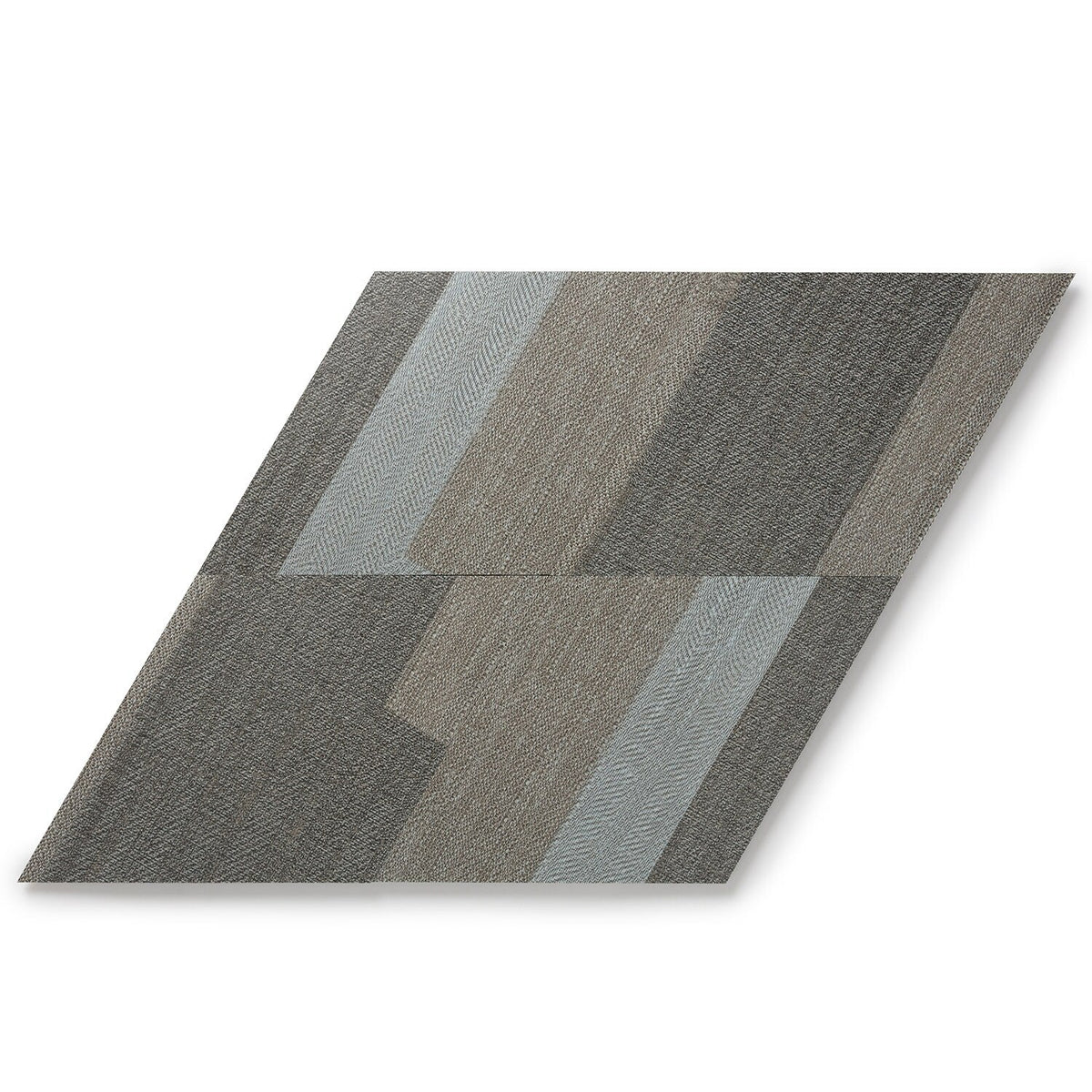 Lucida USA Sahara Braid Gray Patterned Look 28-mil x 10-in W x 16-in L Waterproof Glue Down Luxury Vinyl Tile Flooring (15.15-sq ft/ Carton)