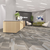 Lucida USA Sahara Braid Gray Patterned Look 28-mil x 10-in W x 16-in L Waterproof Glue Down Luxury Vinyl Tile Flooring (15.15-sq ft/ Carton)