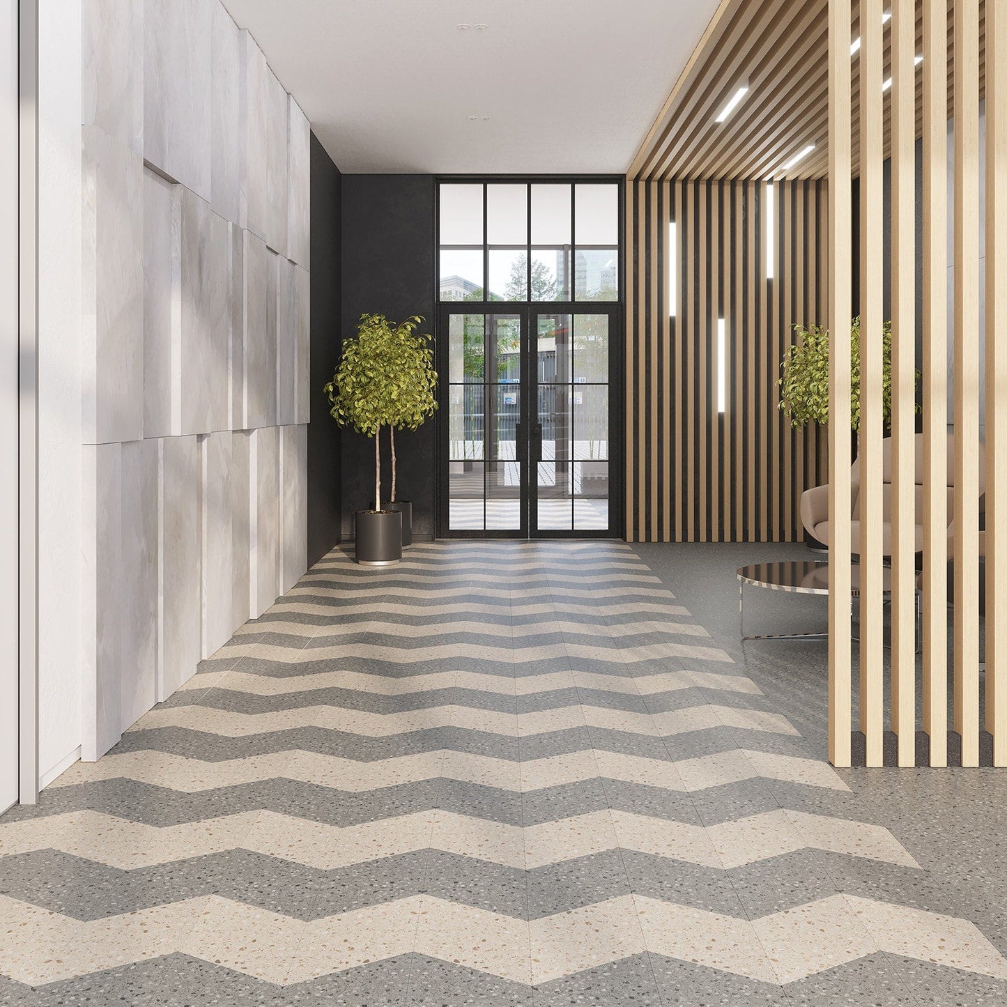 Lucida USA MosaiCore Alpine Rock 10-in x 10-in Waterproof Luxury Vinyl Tile Flooring (15.15-sq ft Carton)