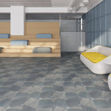 Lucida USA Twilight Braid Blue Patterned Look 28-mil x 10-in W x 16-in L Waterproof Glue Down Luxury Vinyl Tile Flooring (15.15-sq ft/ Carton)