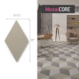 Lucida USA Sahara Braid Gray Patterned Look 28-mil x 10-in W x 16-in L Waterproof Glue Down Luxury Vinyl Tile Flooring (15.15-sq ft/ Carton)