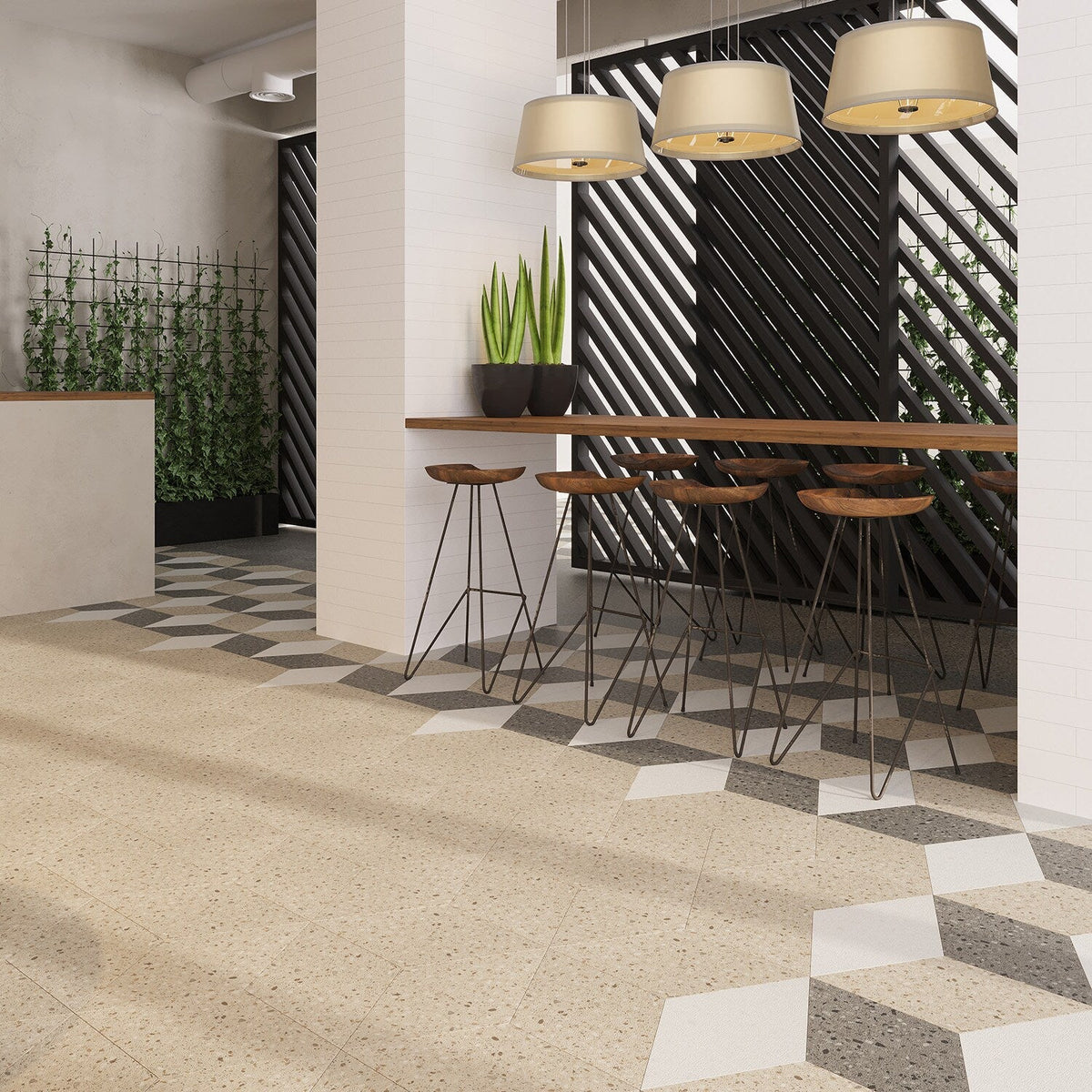 Lucida USA Desert Rock Brown Stone Look 28-mil x 10-in W x 16-in L Waterproof Glue Down Luxury Vinyl Tile Flooring (15.15-sq ft/ Carton)