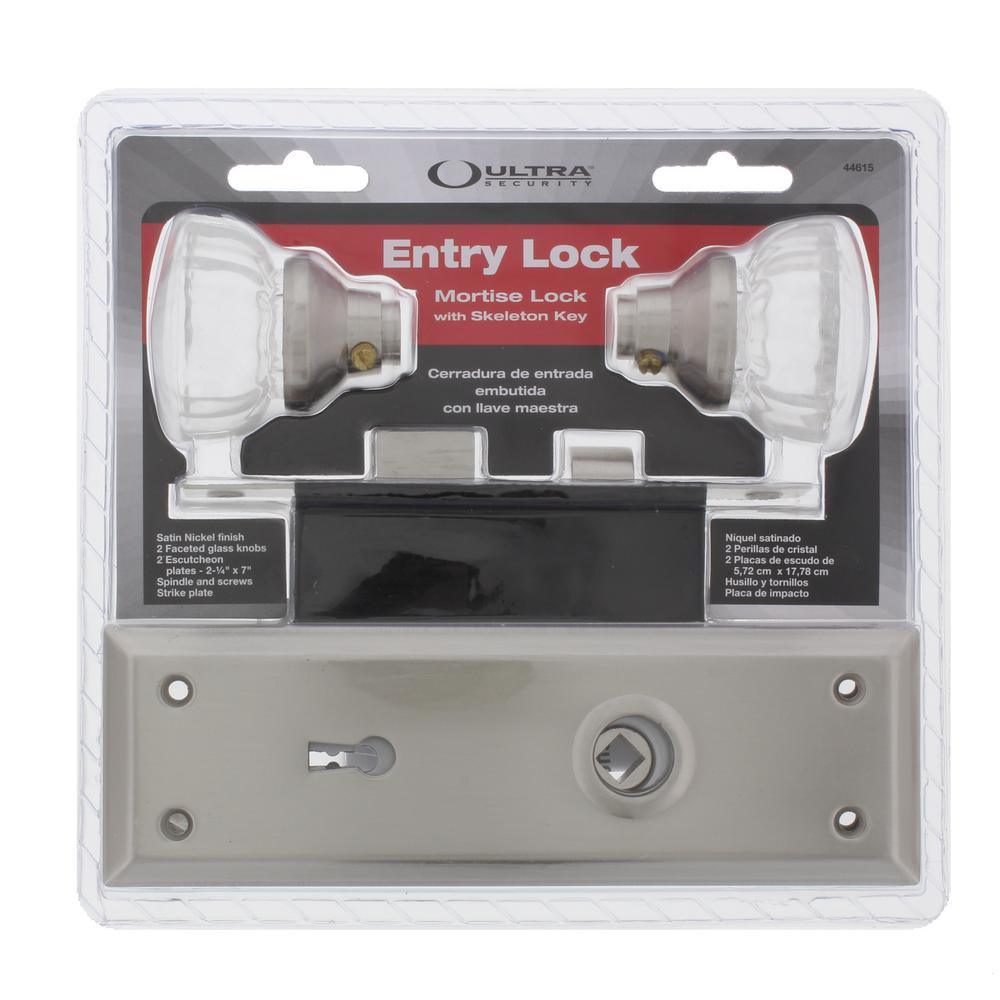Old Time Mortise Entry Skeleton Key Lock Set with Passage Lock Door Knob - Super Arbor
