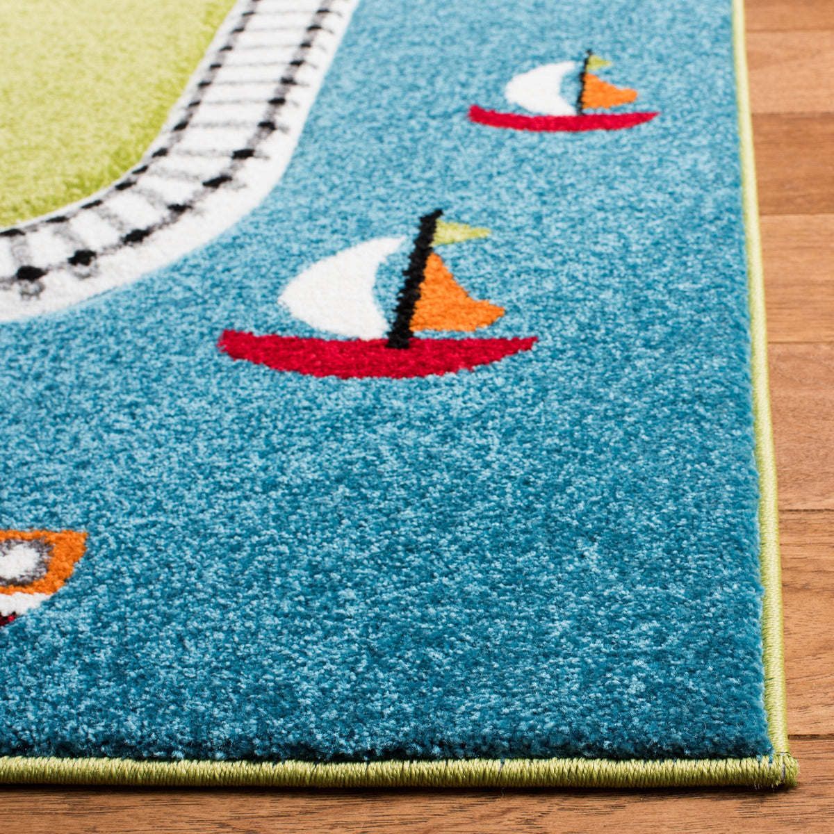 Safavieh Carousel Kids Fawn 4 x 6 Green/Ivory Indoor Kids Area Rug