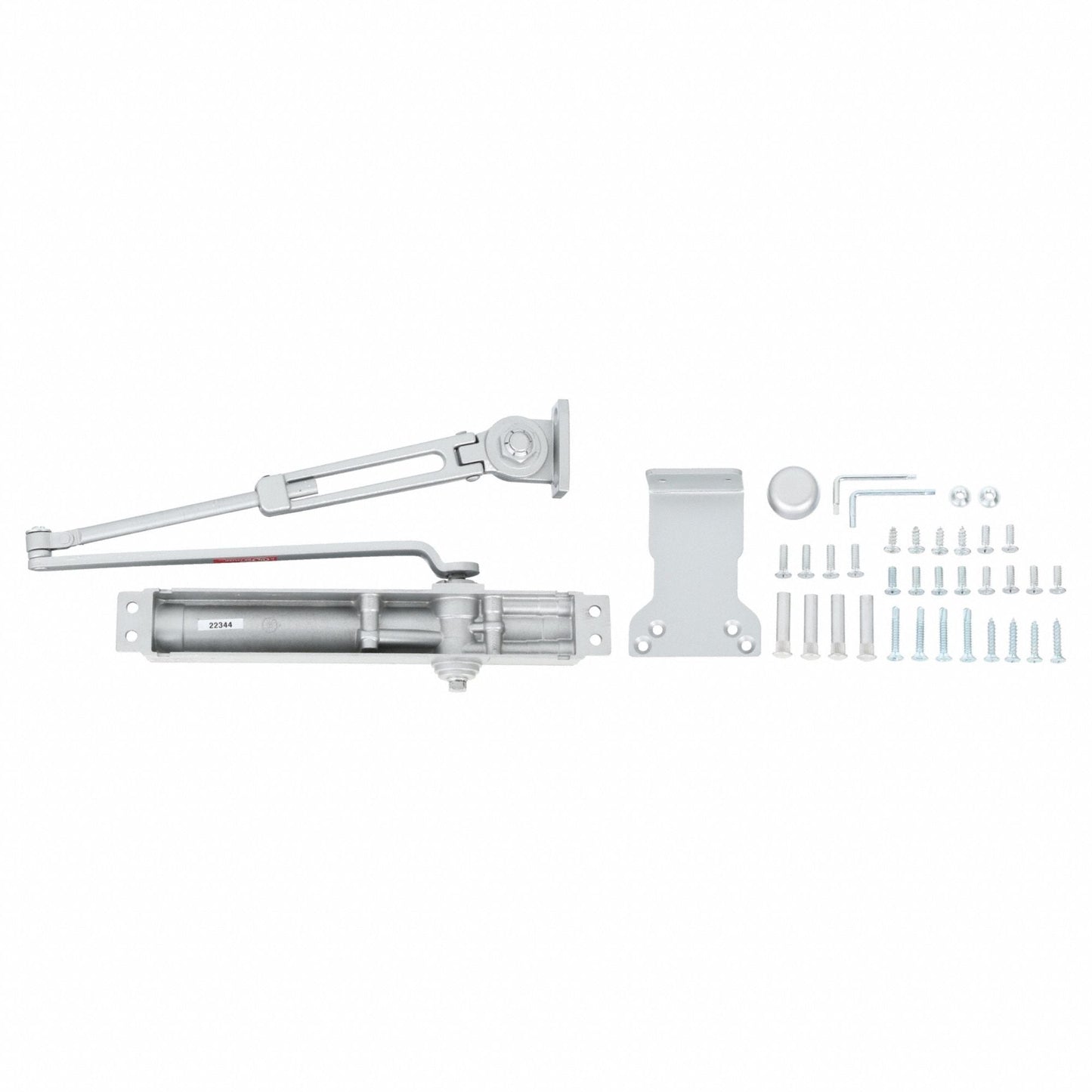 DORMAKABA Adjustable Mount Door Closer, Grade 2 - Medium Duty, Aluminum