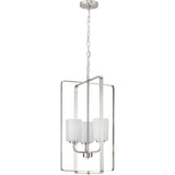 Progress Lighting League 3-Light Brushed Nickel Farmhouse Chandelier