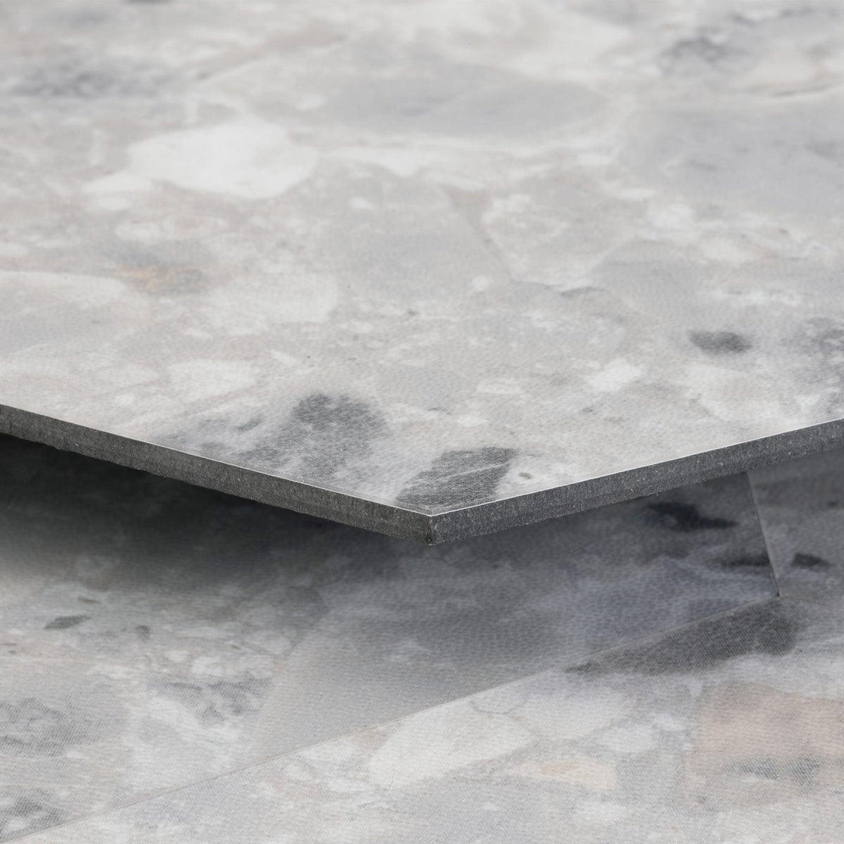 Lucida USA MosaiCore Bone Quartz 9-in x 9-in Waterproof Luxury Vinyl Tile Flooring, 28-mil Wear Layer (12.25-sq ft/Carton)