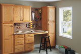 Diamond NOW Portland 36-in W x 35-in H x 23.75-in D Wheat Sink Base Stock Cabinet