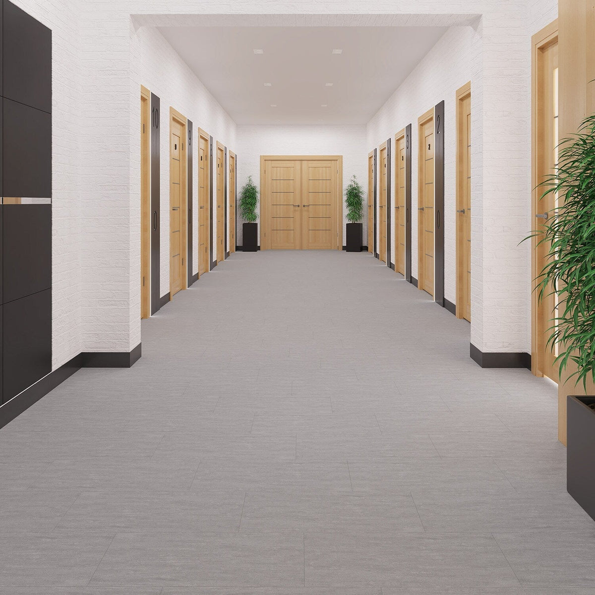 Lucida USA Glacier Off-white Stone Look 12-mil x 12-in W x 24-in L Waterproof Glue Down Luxury Vinyl Tile Flooring (36-sq ft/ Carton)