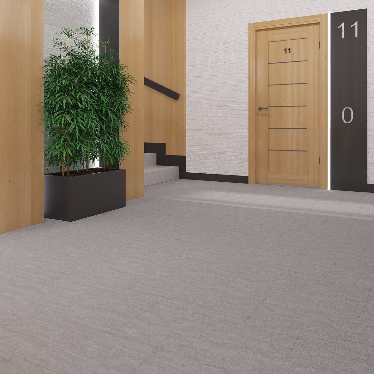 Lucida USA Glacier Off-white Stone Look 12-mil x 12-in W x 24-in L Waterproof Glue Down Luxury Vinyl Tile Flooring (36-sq ft/ Carton)