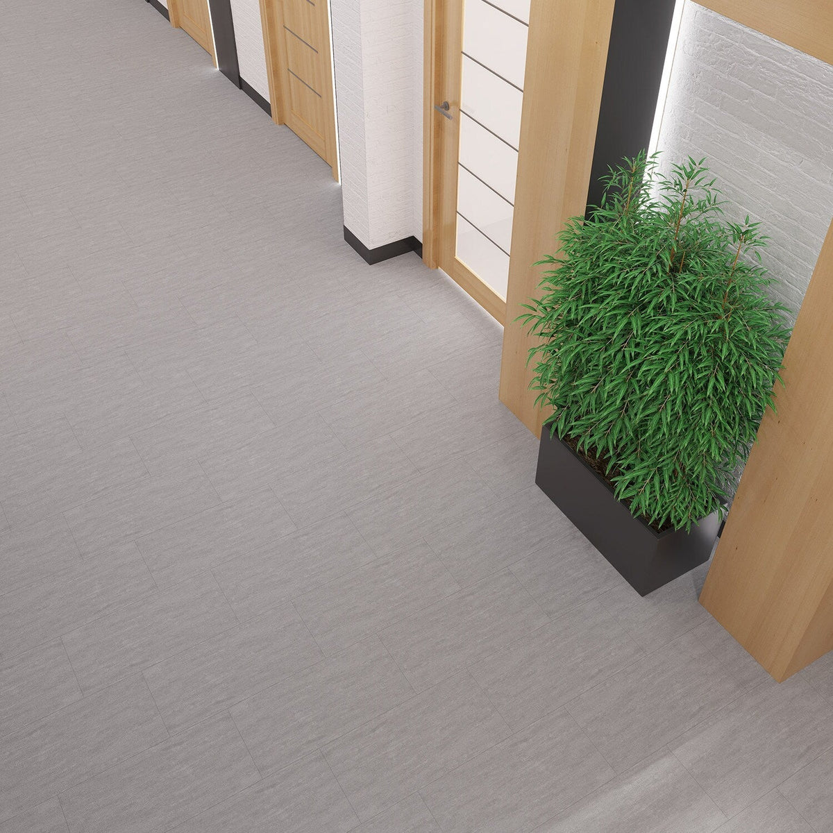 Lucida USA Glacier Off-white Stone Look 12-mil x 12-in W x 24-in L Waterproof Glue Down Luxury Vinyl Tile Flooring (36-sq ft/ Carton)